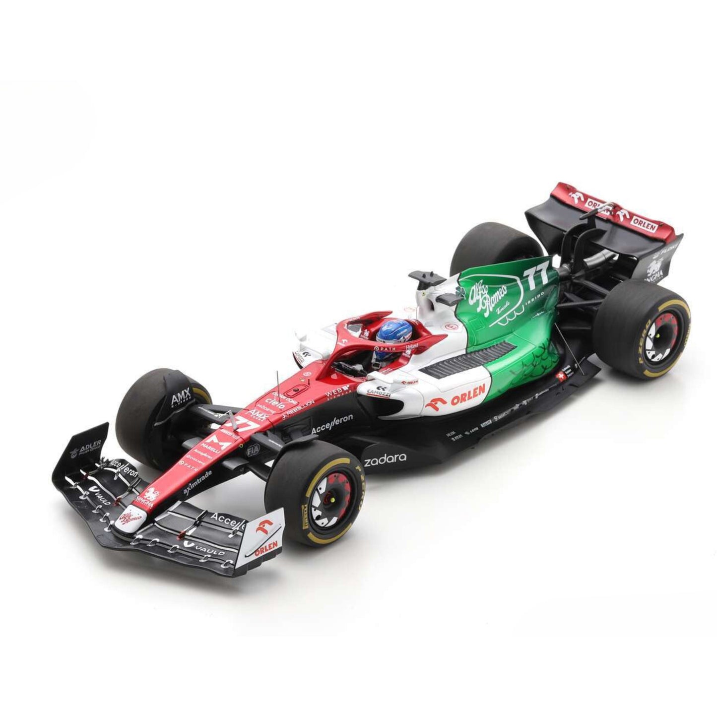 Alfa Romeo ORLEN C42 Valtteri Bottas (No.77 Azerbaijan GP 2022) in Red/White/Green