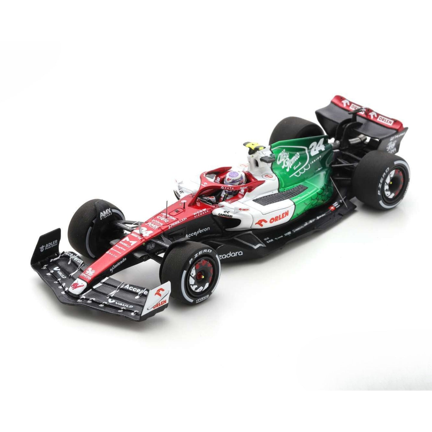 Alfa Romeo ORLEN C42 Zhou Guanyu (No.24 Azerbaijan GP 2022) in Red/White/Green