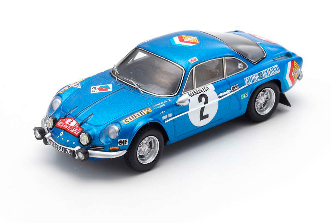 Alpine A110 No. 2 J-P. Nicholas - C. Roure (Rally Monte Carlo 1971 1971) in Blue