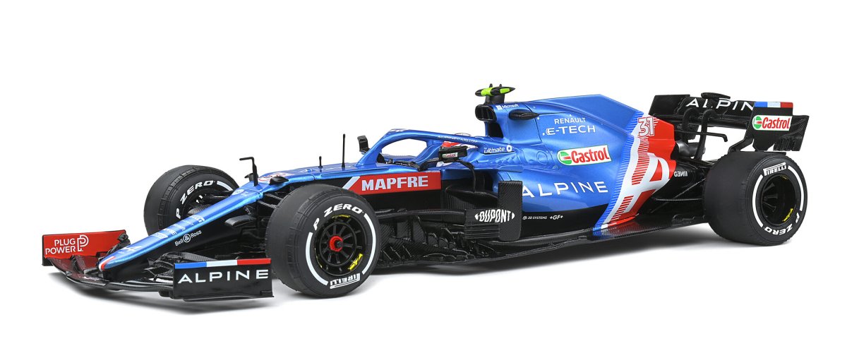 Alpine A521 Esteban Ocon (Winner Hungary GP 2021) in Blue