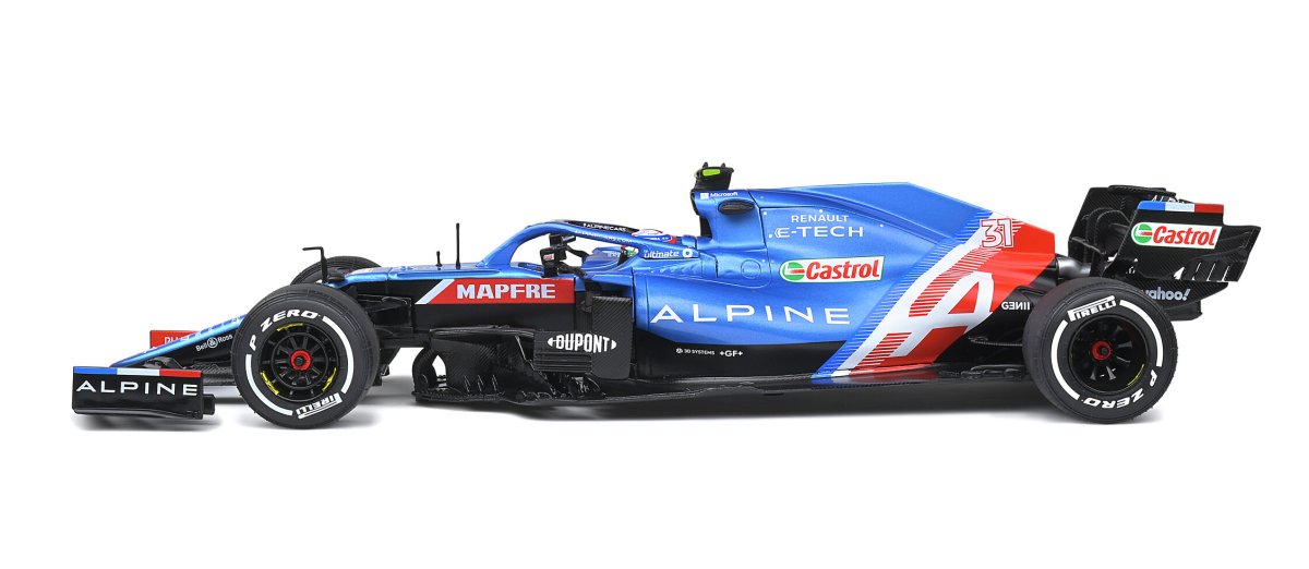 Alpine A521 Esteban Ocon (Winner Hungary GP 2021) in Blue