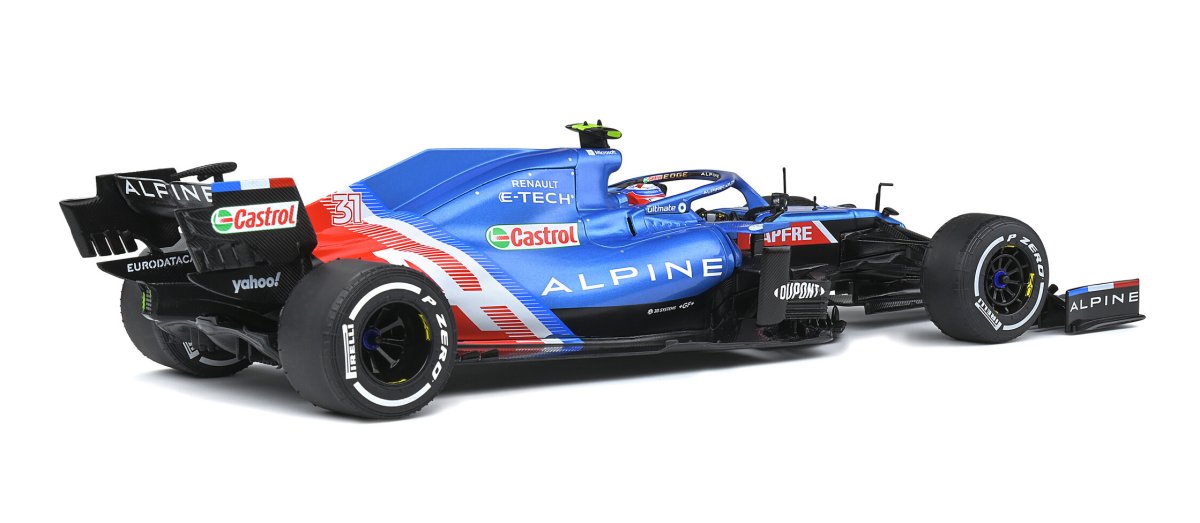 Alpine A521 Esteban Ocon (Winner Hungary GP 2021) in Blue