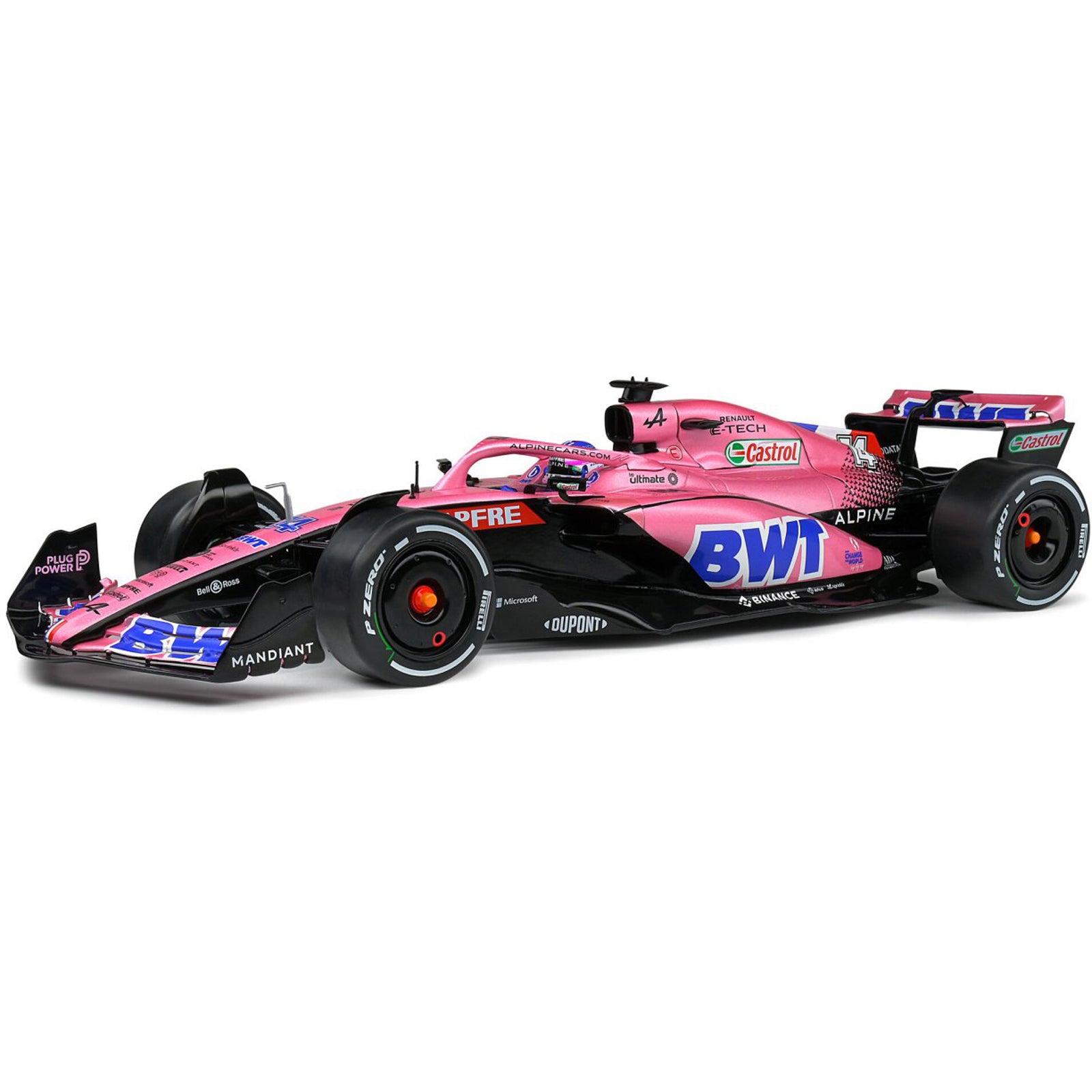 Alpine A522 Fernando Alonso Bahrain GP 2022) in Pink