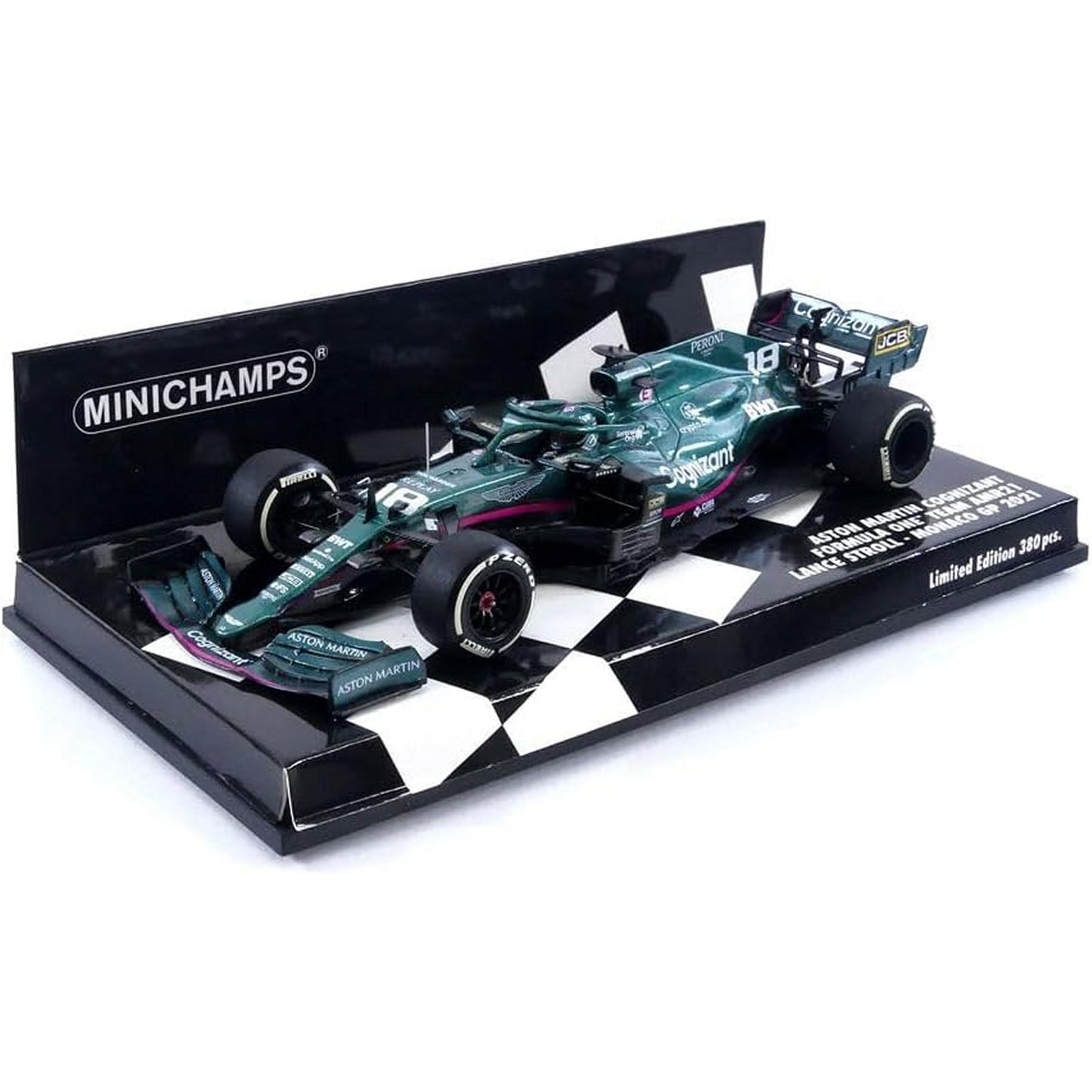 Aston Martin Cognizant AMR21 Lance Stroll (No.18 Monaco GP 2021) in Green