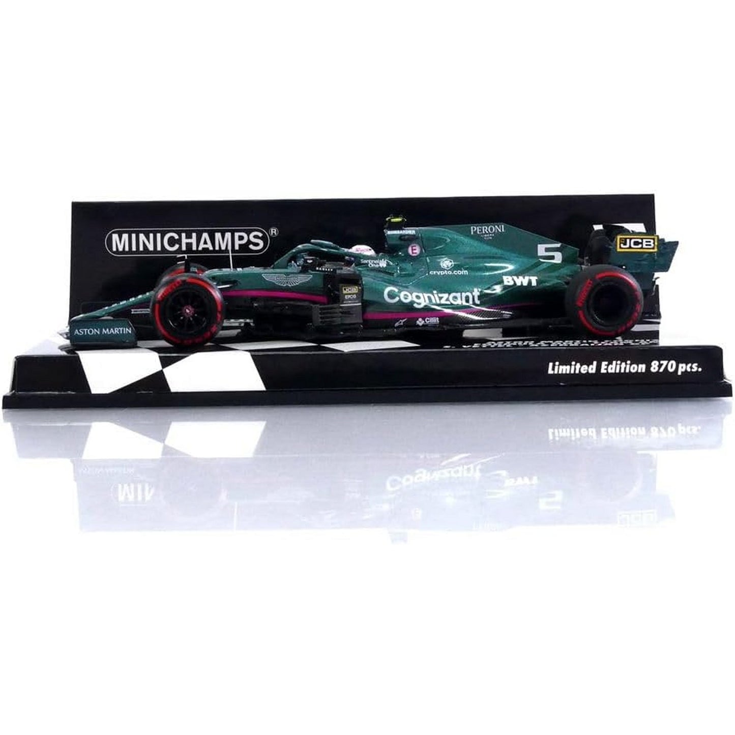 Aston Martin Cognizant AMR21 Sebastian Vettel (Second No.5 Azerbaijan GP 2021) in Green