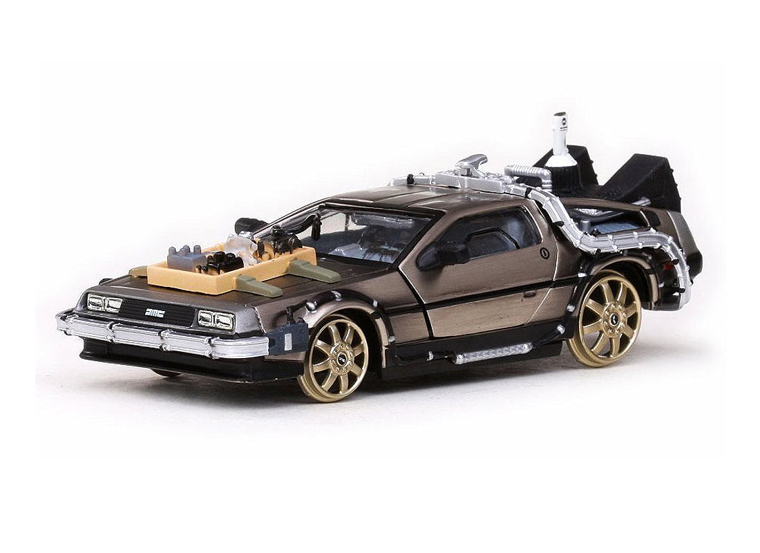 DeLorean DMC 12 Railroad Version From Back To The Future Part 3 in Silver