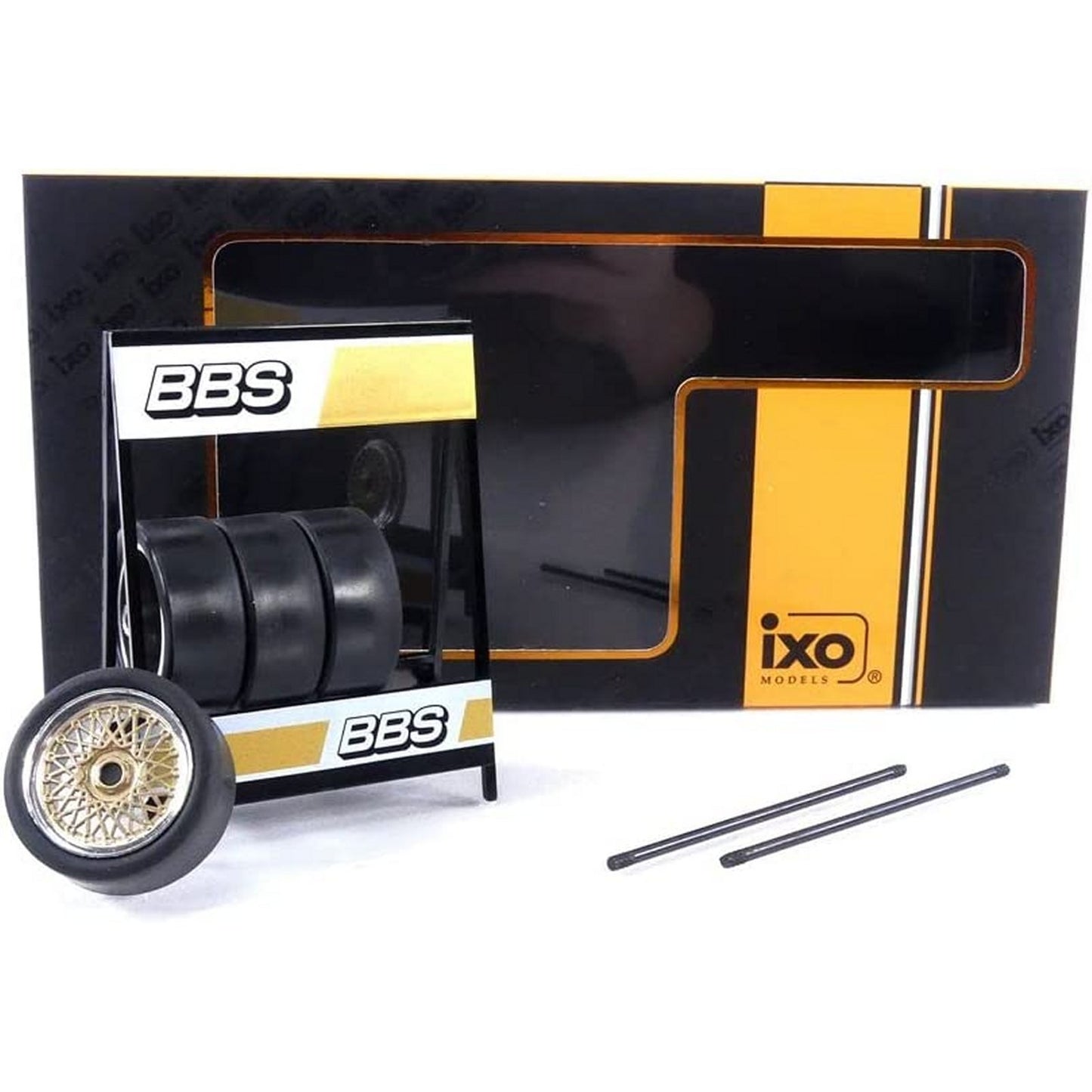 BBS Set of 4 Wheels (Silver and Gold) in Silver/Gold