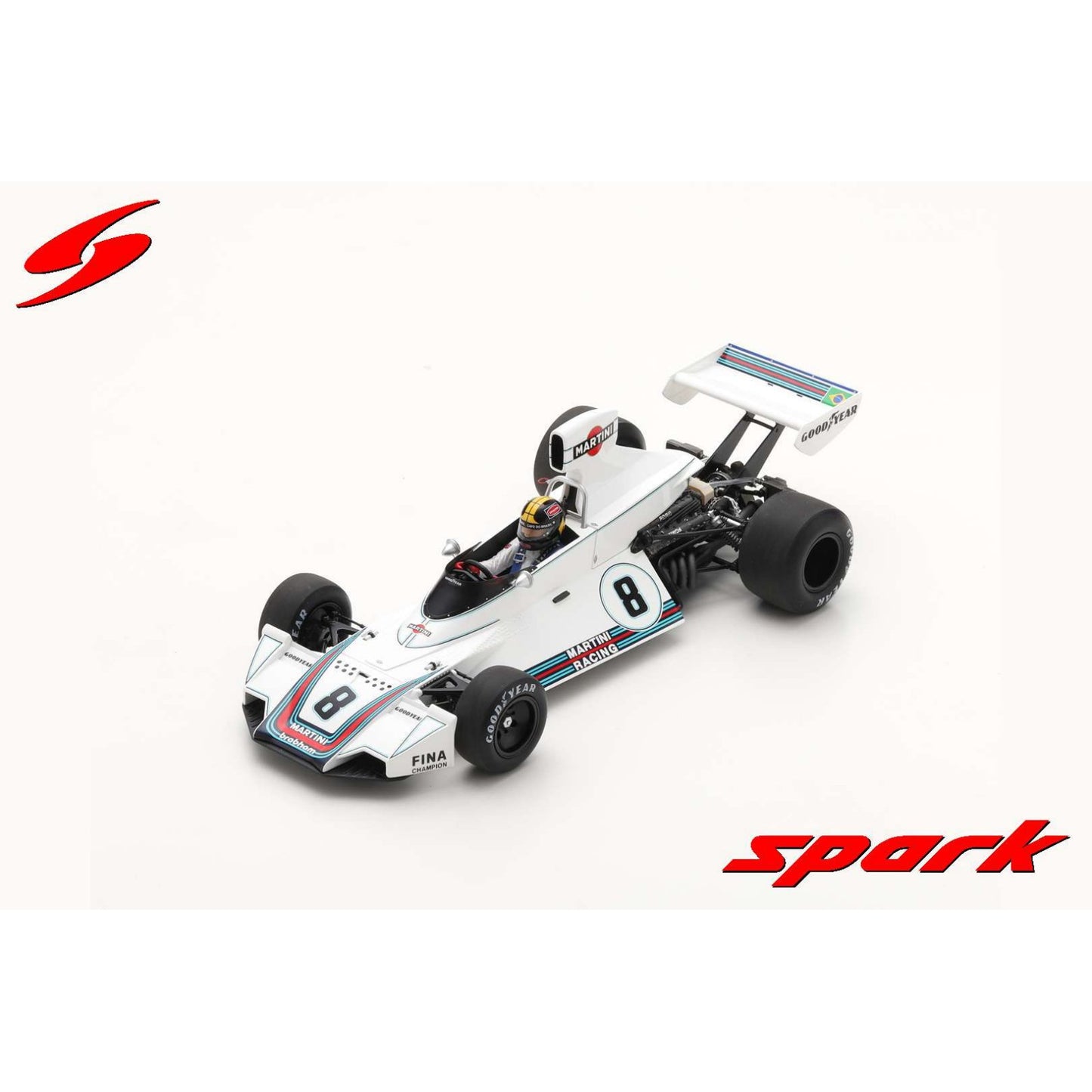 Brabham BT44B Carlos Pace (Winner Brazilian GP 1975) in White