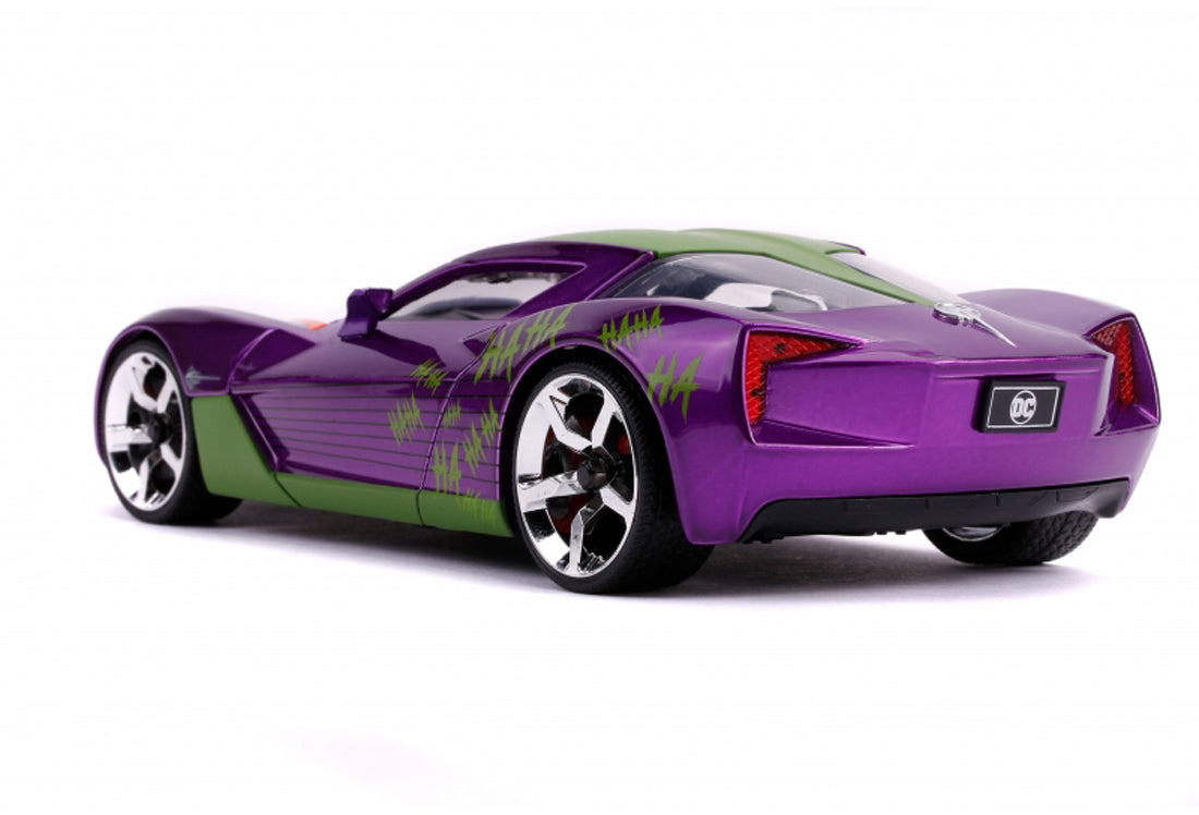 Chevrolet Corvette Stingray (With Joker figure 2009) in Purple