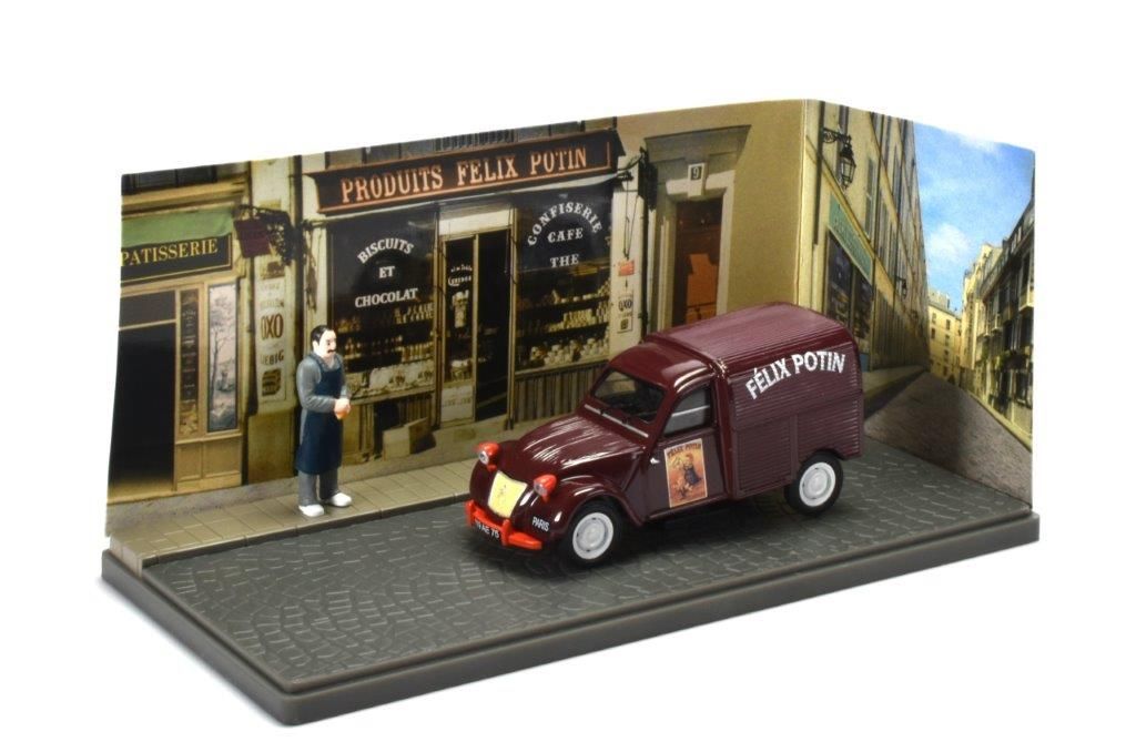 Citroen 2CV Fourgonnette Van (Epicier Felix Potin) in Burgundy