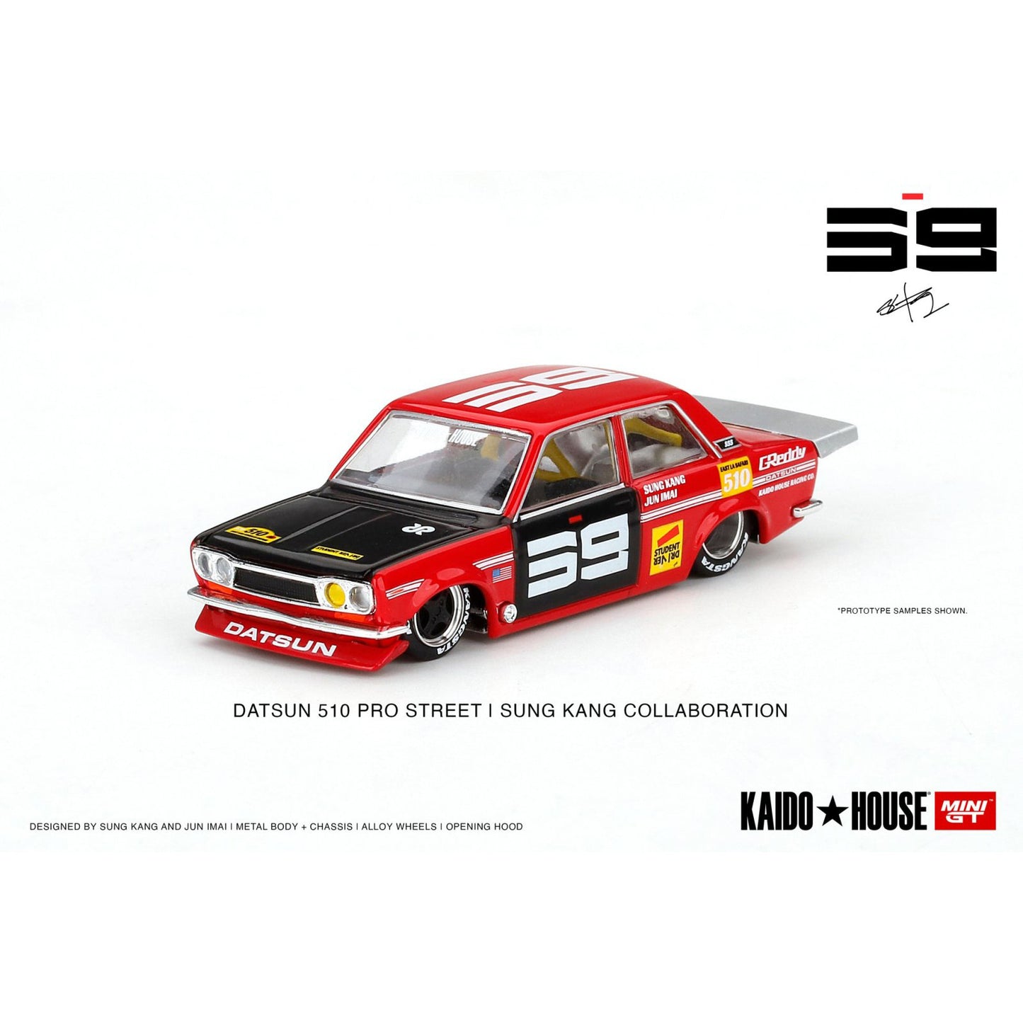 Datsun 510 Pro Street (Kaido House Custom) in Red/Black