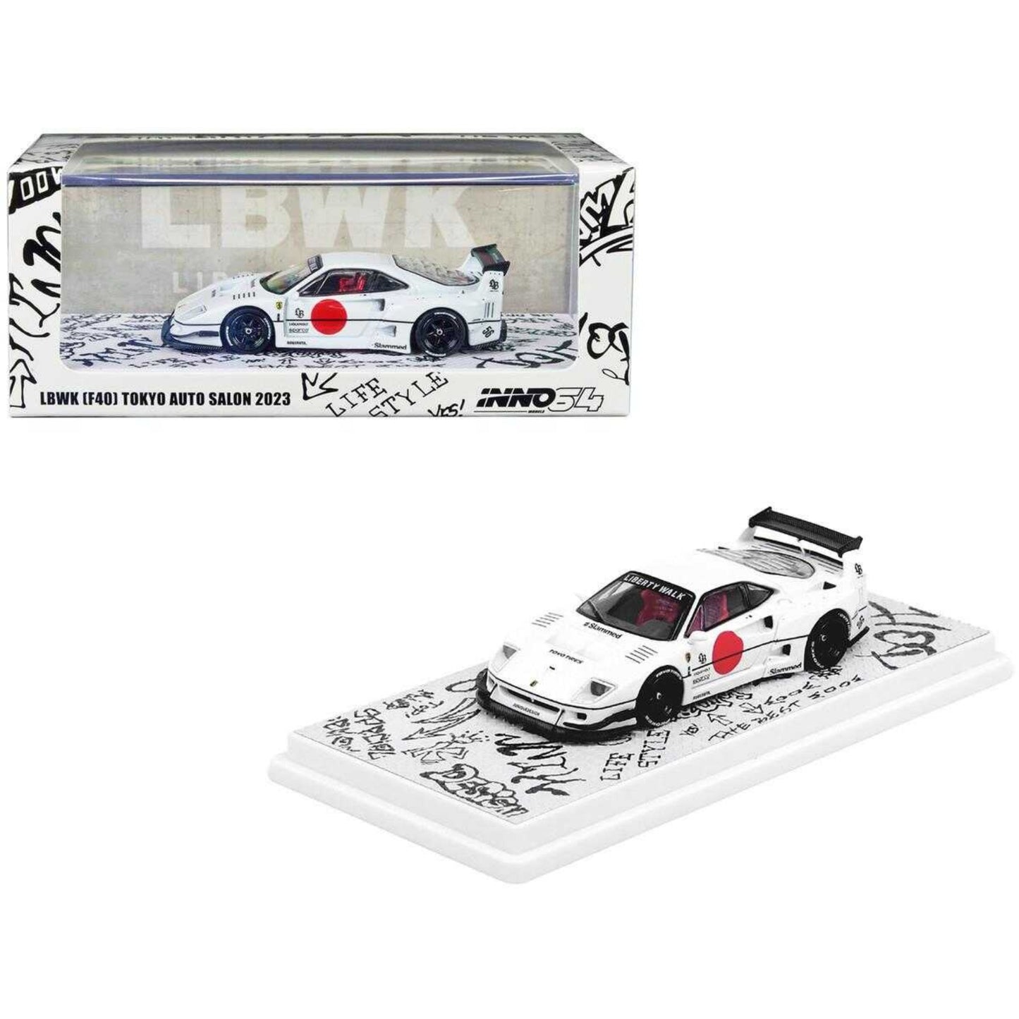 Ferrari LBWK F40 (Tokyo Auto Salon 2023) in White