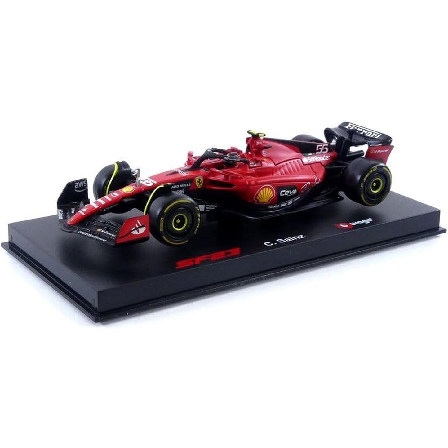 Ferrari SF-23 Carlos Sainz (No.55 With Helmet 2023) in Red