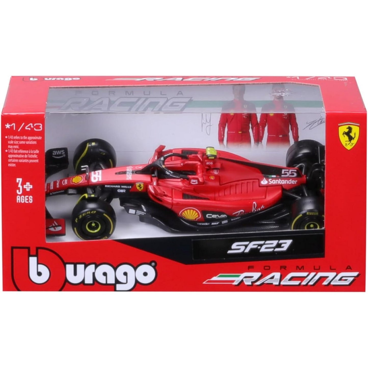 Ferrari SF23 Carlos Sainz (No.55 2023) in Red