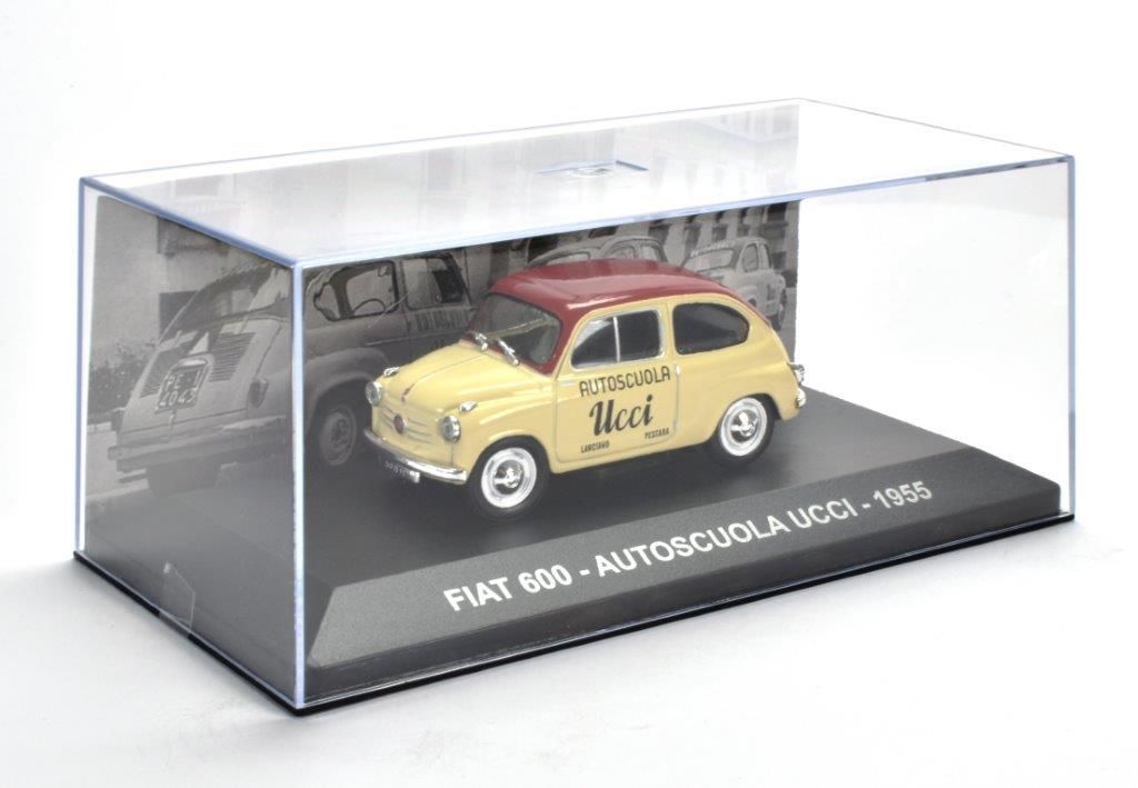 Fiat 600 (Autoscuola Ucci 1955) in Cream and Red