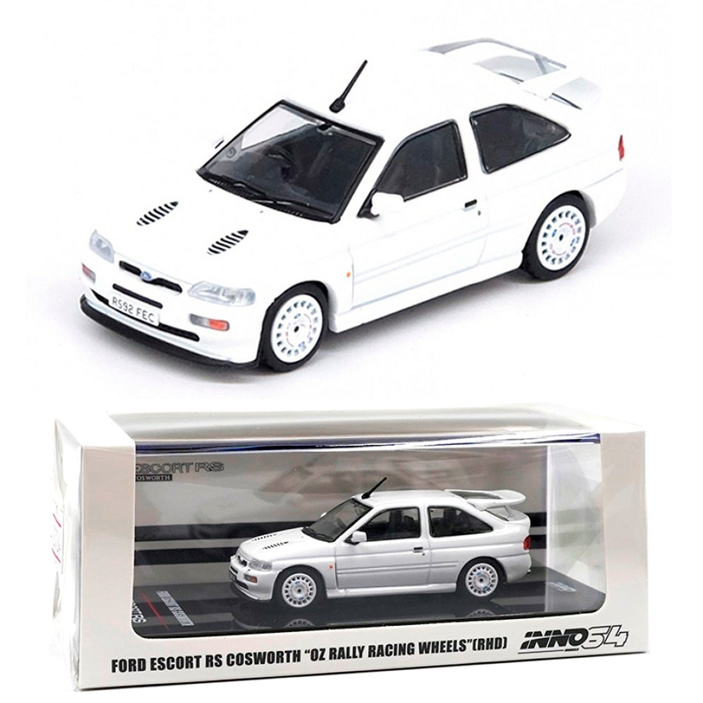 Ford Escort RS Cosworth (OZ Rally Racing Wheels RHD) in White
