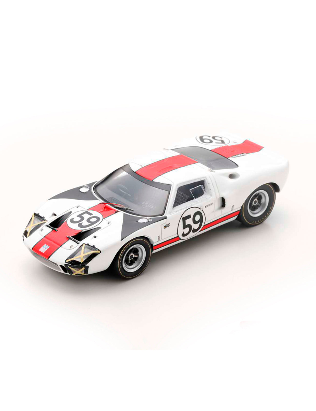 Ford GT40 S. Scott - P. Revson (24H Le Mans 1966) in White