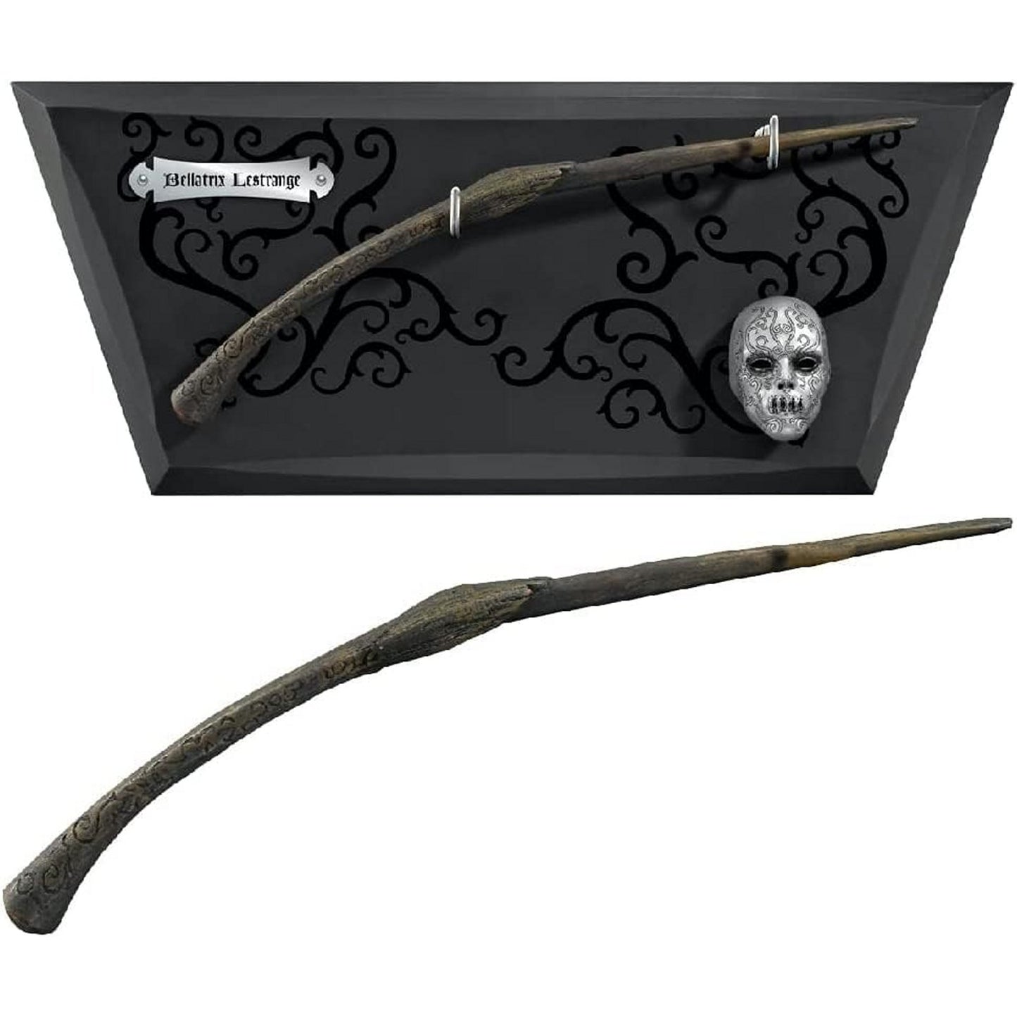 Bellatrix Lestrange Wand and Mini Mask With Wall Display Wand From Harry Potter