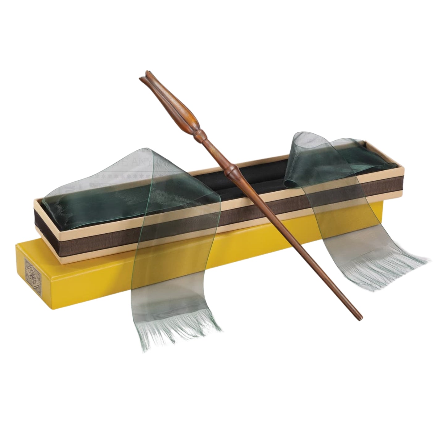 Luna Lovegood Ollivanders Box Wand From Harry Potter in Brown