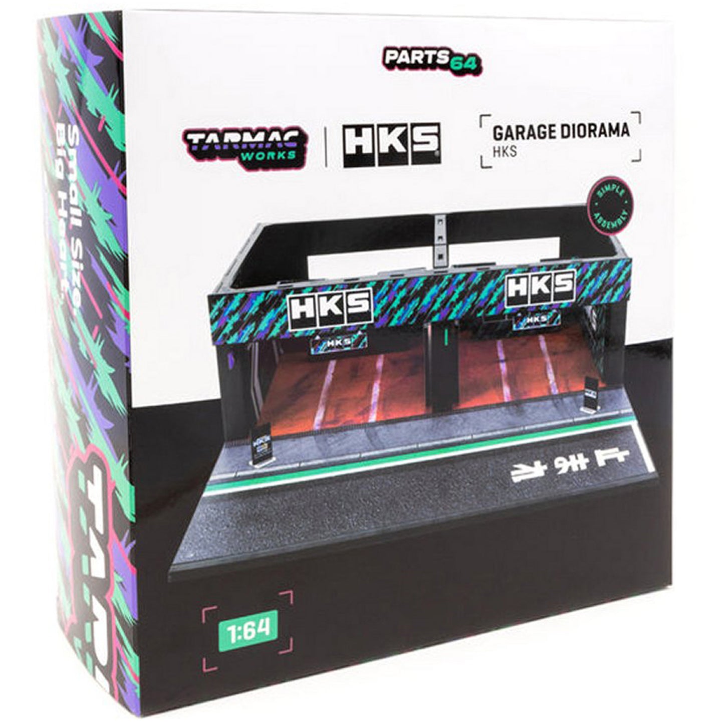 HKS Pit Garage in Black/Purple/Green