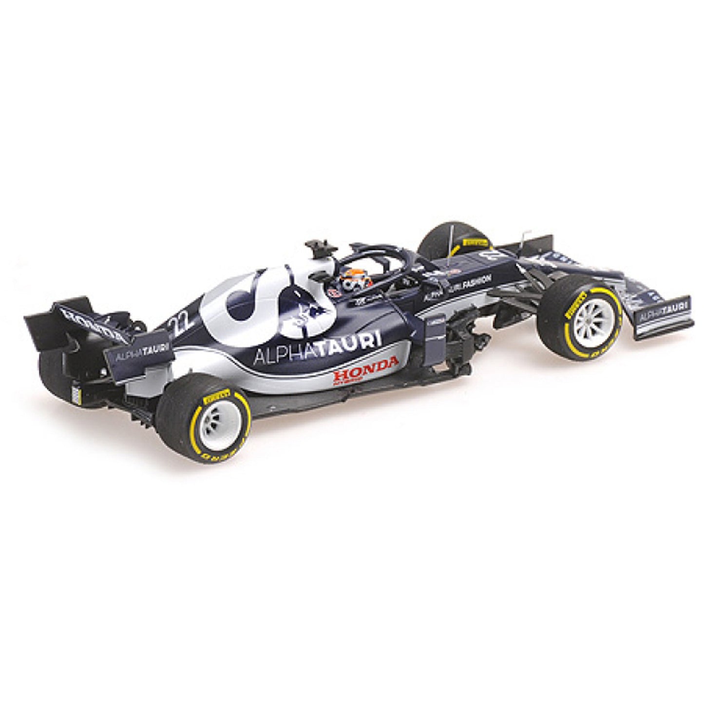 Honda Alphatauri Scuderia AT02 Yuki Tsunoda (Bahrain GP 2021) in Blue/White