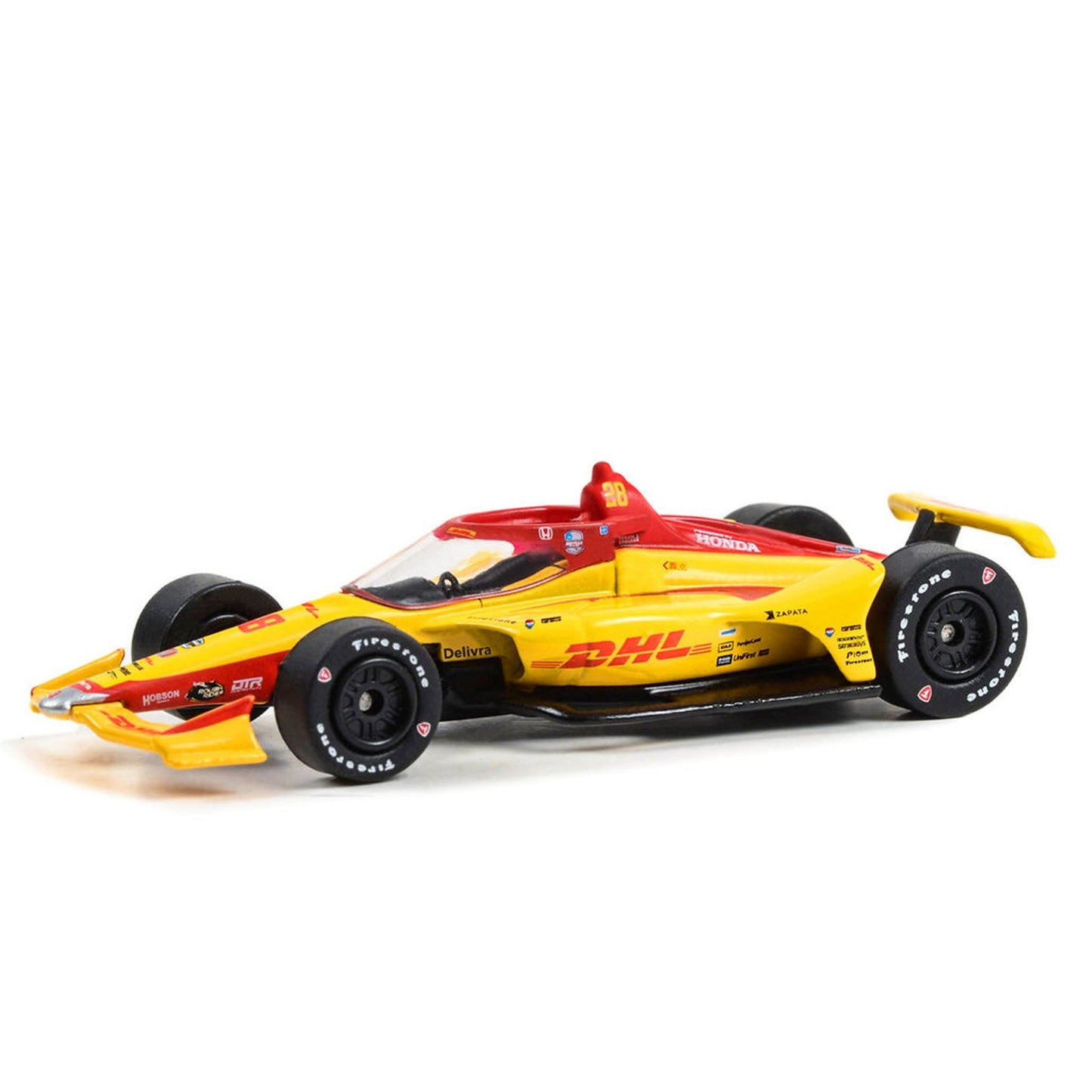 Honda DHL Andretti Autosport Romain Grosjean (No.28 NTT Indycar 2023) in Yellow/Red