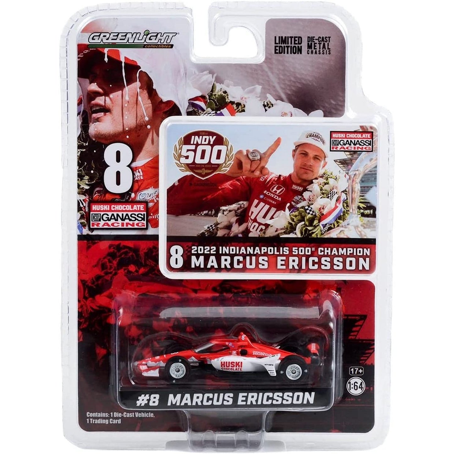 Honda Huski Chocolate Marcus Ericsson (No.8 Indy 500 Winner 2022) in Red/White
