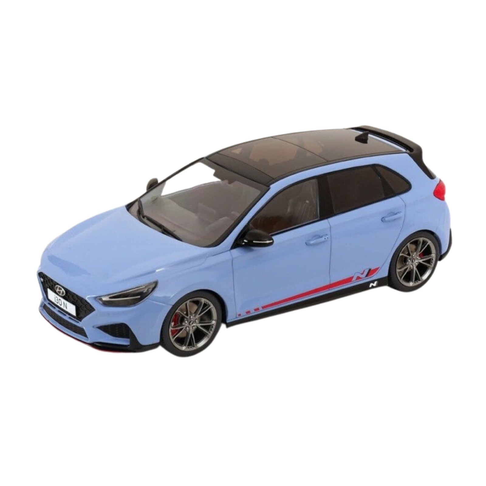Hyundai I30 N 2021 Bleu 1/18 - Model Car Group MCG18503, Miniature Métal
