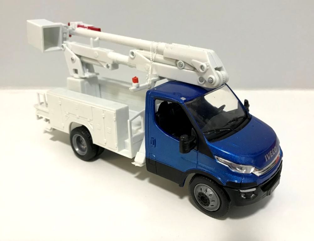 Iveco Daily Van with High Reach Platform in Blue and White
