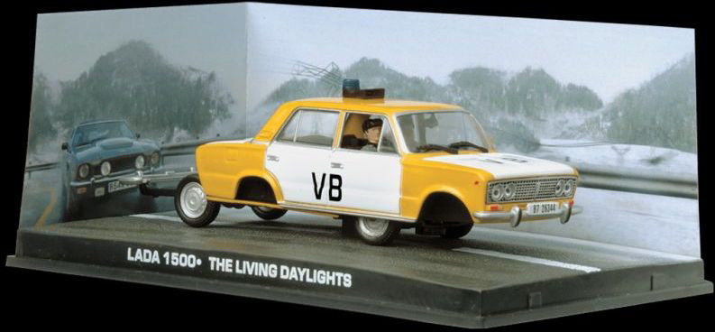 Lada 1500 Police From James Bond The Living Daylights in Yellow and White