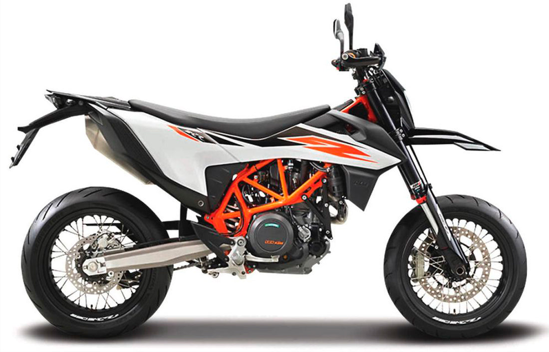 KTM 690 SMC R in White/Orange