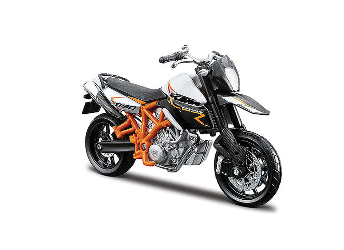 KTM 990 Supermoto R (2011) in White and Orange