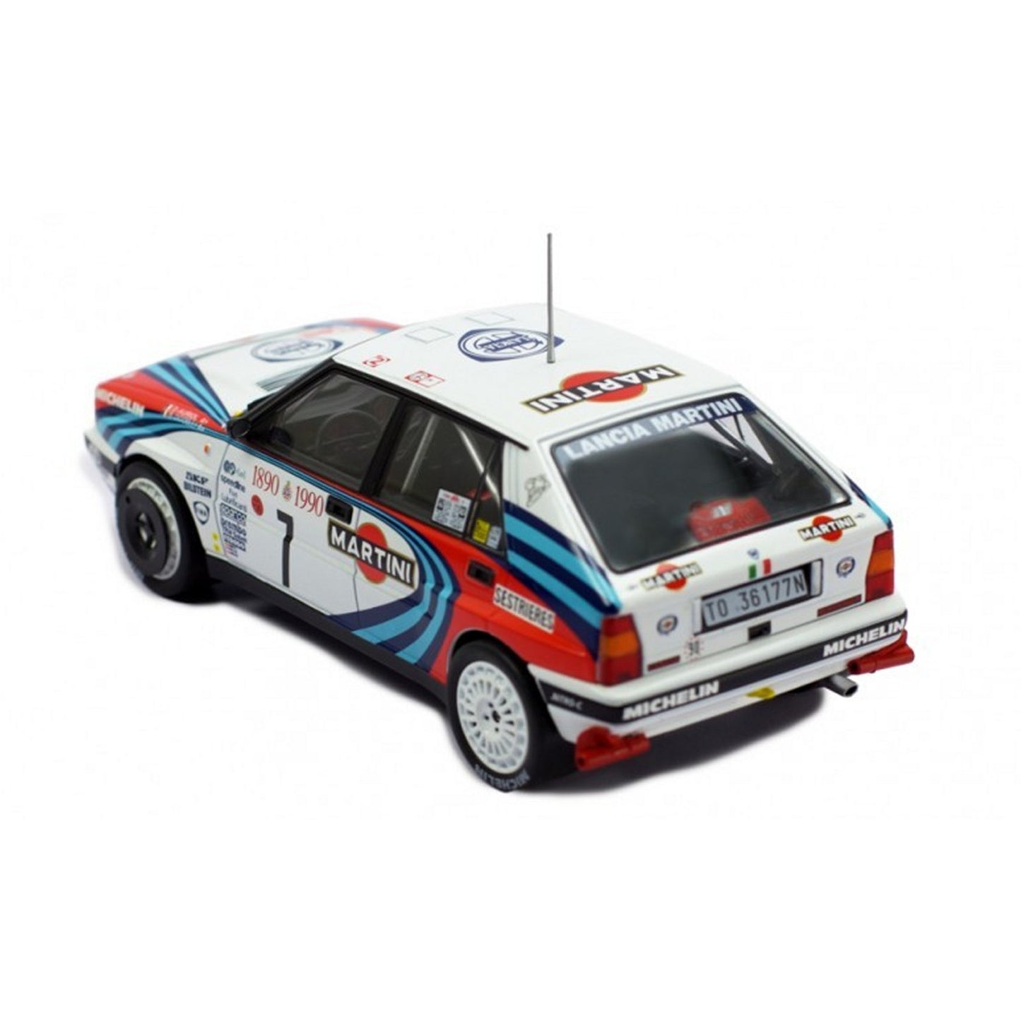 Lancia Delta Integrale 16V D.Auriol/B.Occelli (Martini Monte Carlo Rally 1990) in White/Red/Blue
