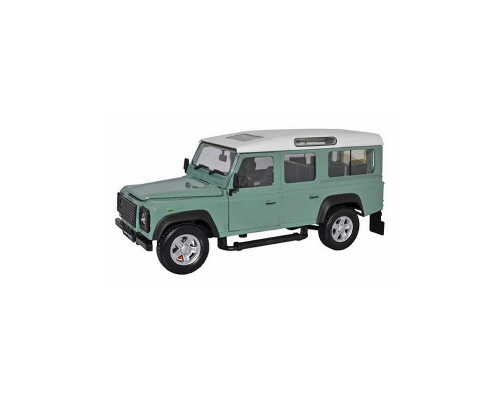 Land Rover Defender 110 in Green and White