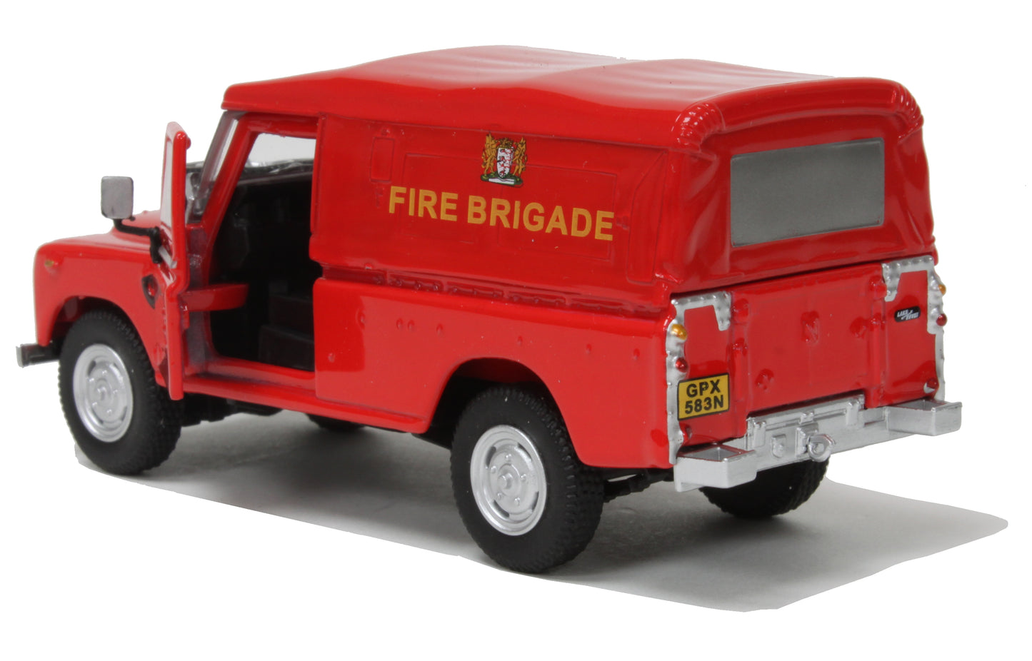 Land Rover Series 3 109 (Fire Brigade Soft Top) in Red