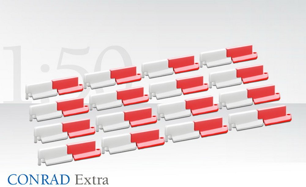 Lane Dividers Accessory in Red and White
