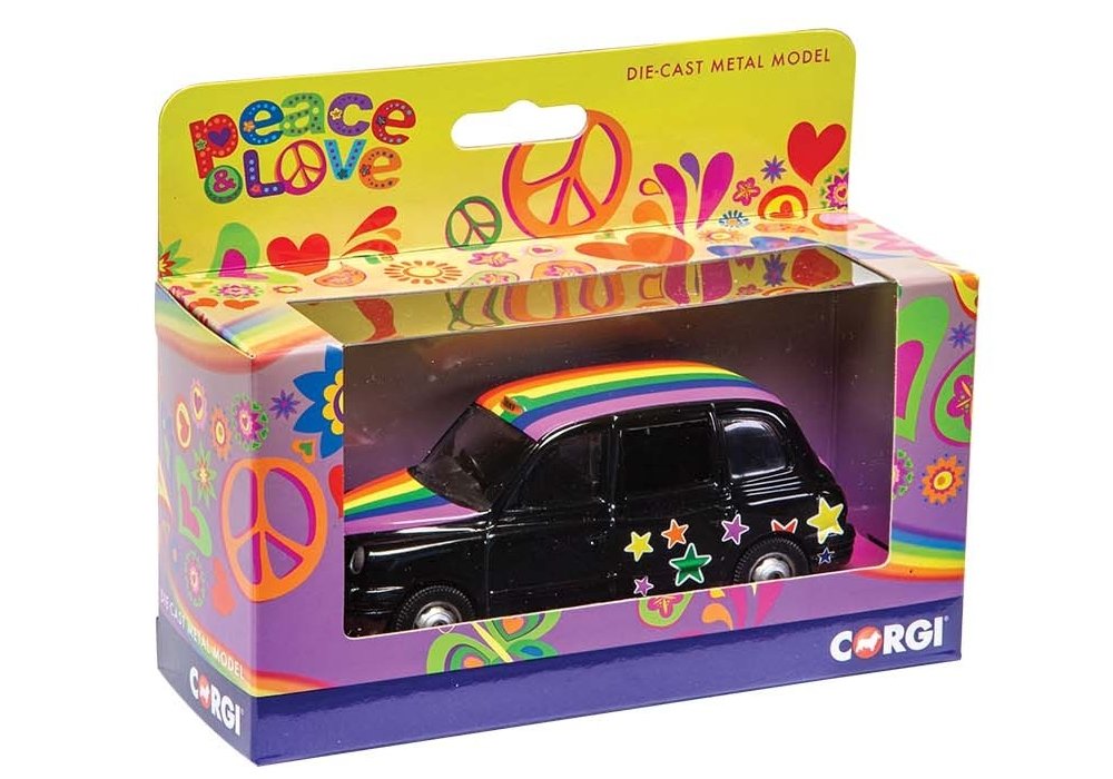 London Taxi TX1 Rainbow Edition in Black