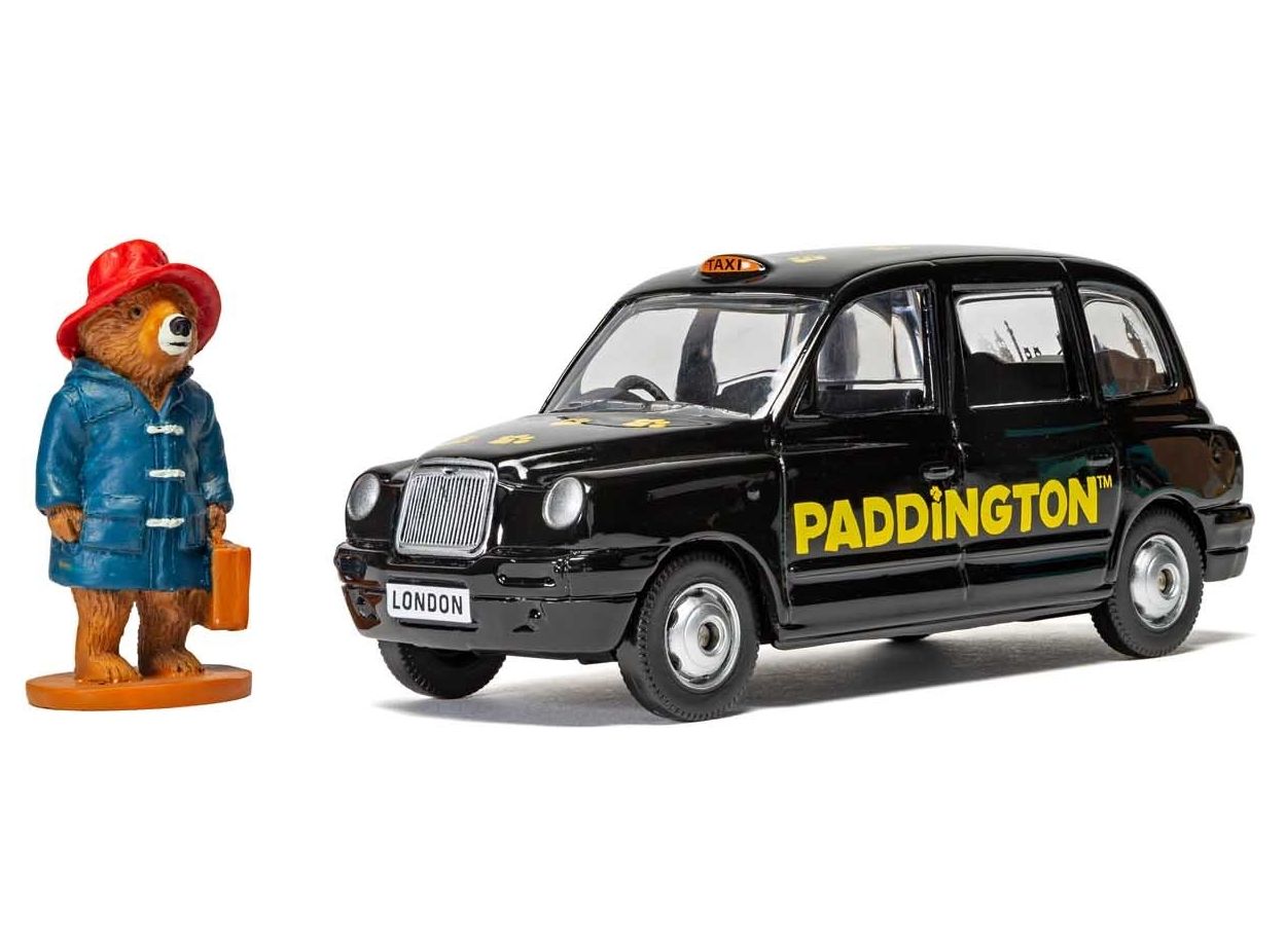London Taxi TX4 (with Paddington Bear Figure) in Black