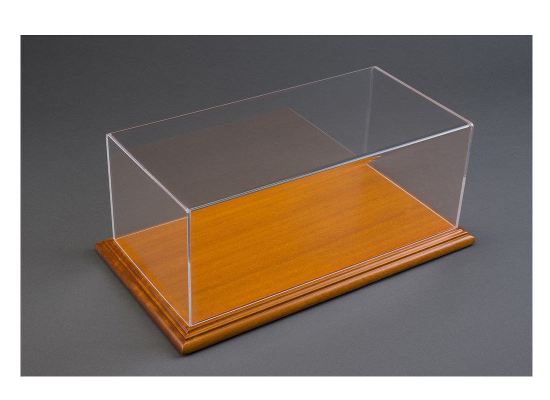 Luxury Wood Finish Base Display Case in Wood/ light Brown