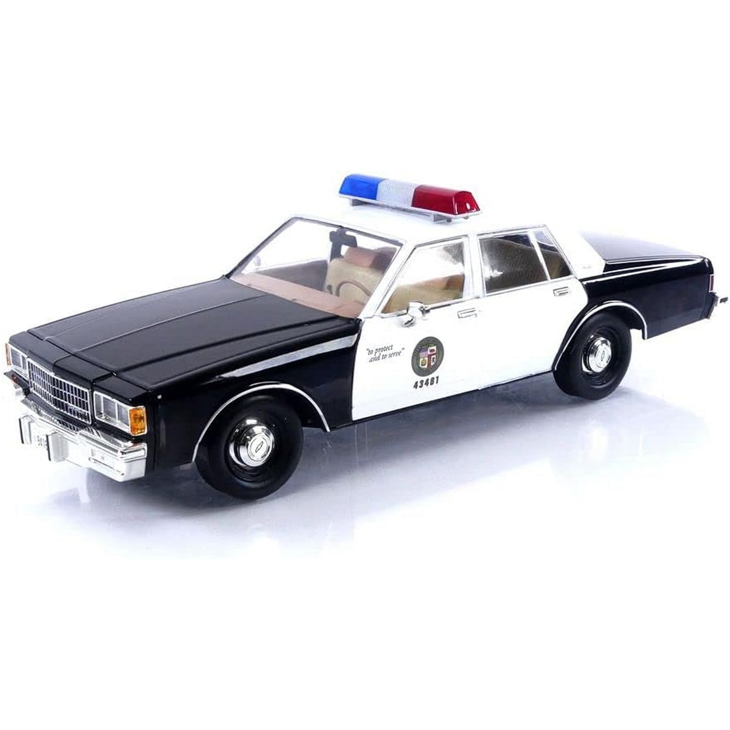 Chevrolet Caprice Police Car From MacGyver in Black/White