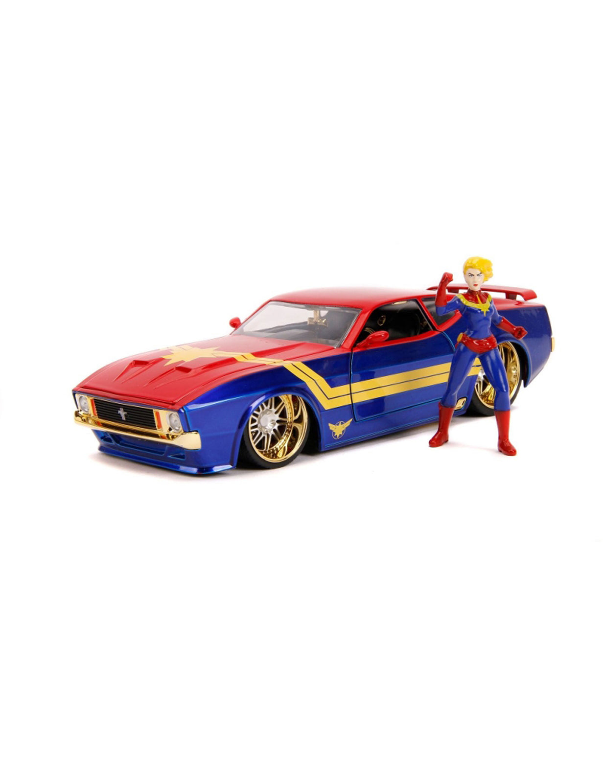Ford Mustang Mach 1 (With Captain Marvel) in Red, Blue and Gold