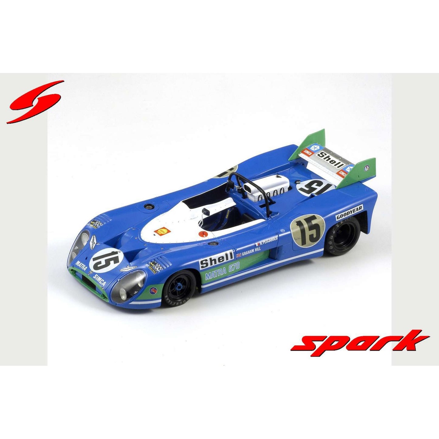 Matra Simca MS 670 H.Pescaralo/G.Hill (Winner 24H Le Mans 1972) in Blue