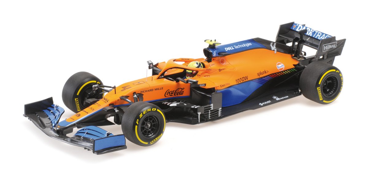 McLaren F1 MCL35M Lando Norris (Bahrain GP 2021) in Orange/Blue