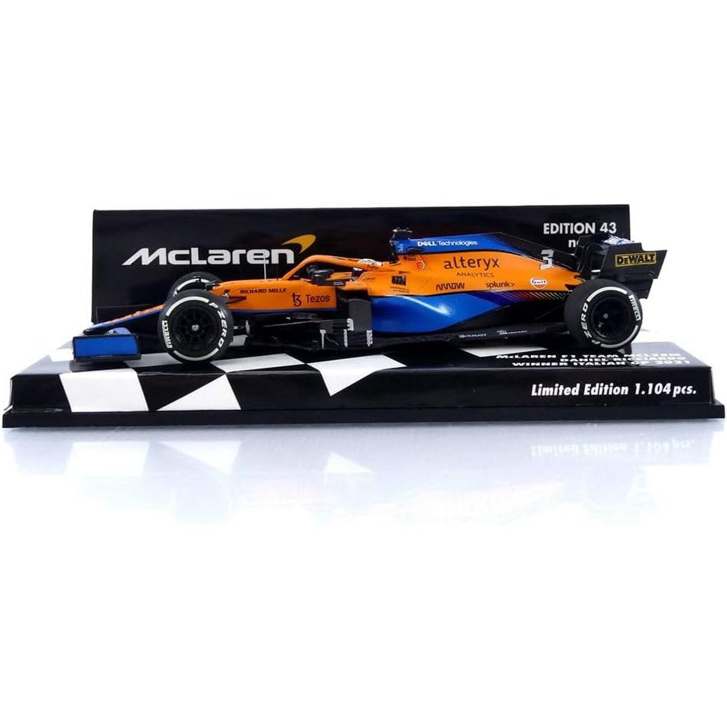 McLaren MCL35M Daniel Ricciardo (No.3 Winner Italian GP 2021) in Orange/Blue
