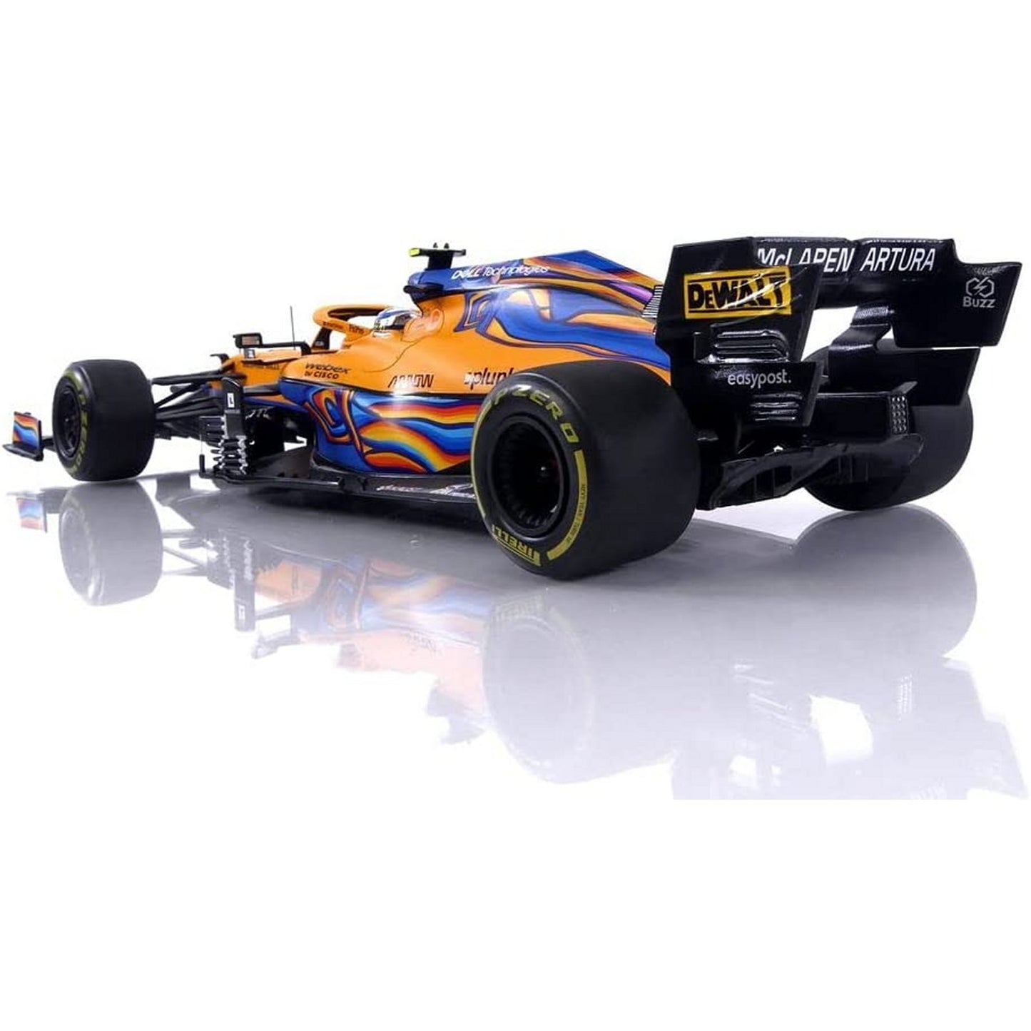 McLaren MCL35M Lando Norris (Abu Dhabi GP 2021) in Orange/Blue