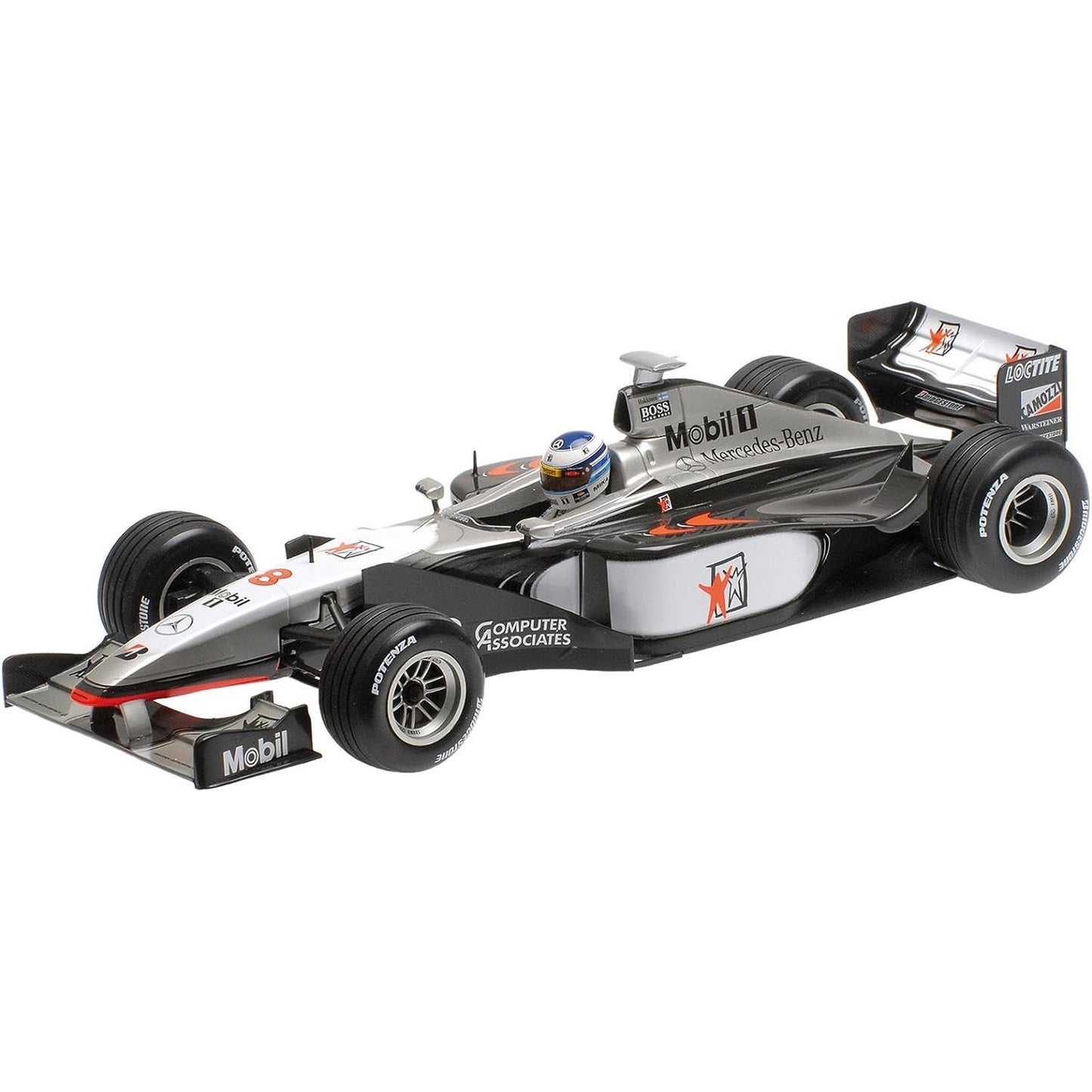 McLaren Mercedes MP4/13 Mika Hakkinen (World Champion 1998) in Black/White