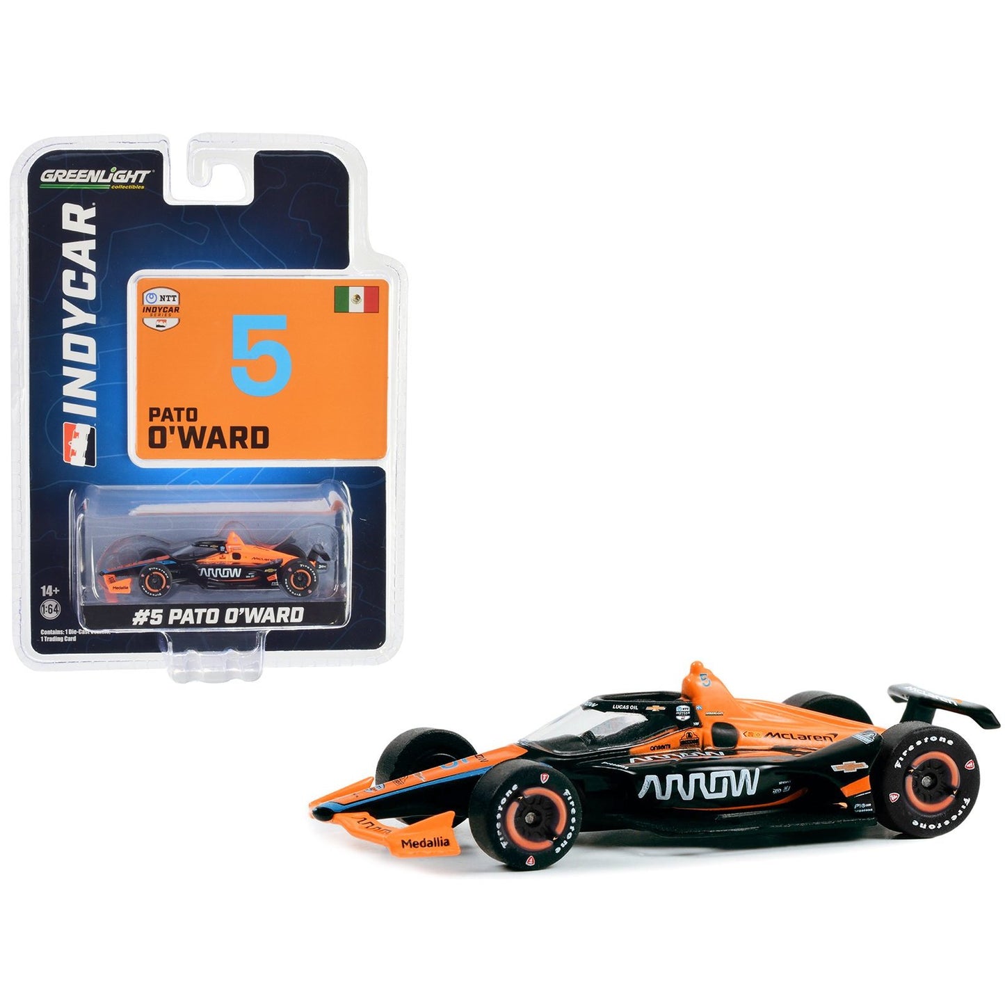 McLaren SP Arrow Pato O'Ward (No.5 NTT Indycar 2023) in Black/Orange