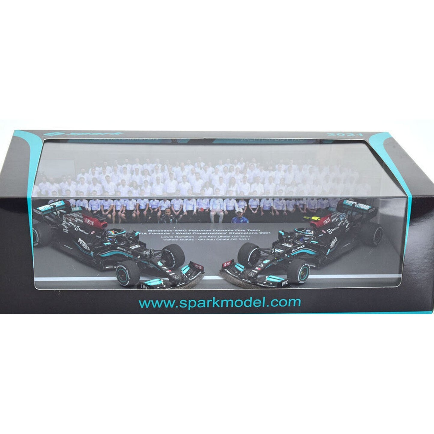 Mercedes AMG Petronas FIA Formula 1 Constructors' Champions Lewis Hamilton (Hamilton and Bottas 2021) in Black