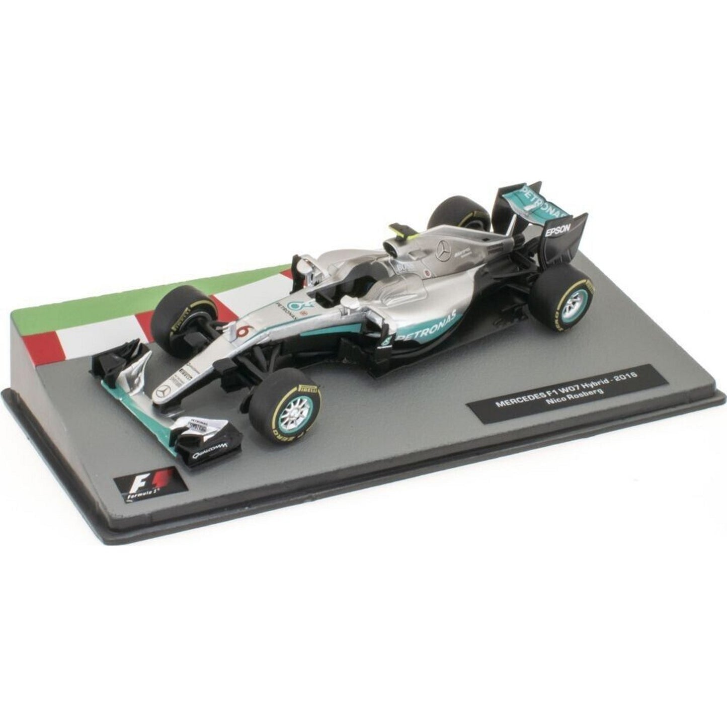 Mercedes Benz F1 W07 Hybrid Nico Rosberg (2016) in Silver