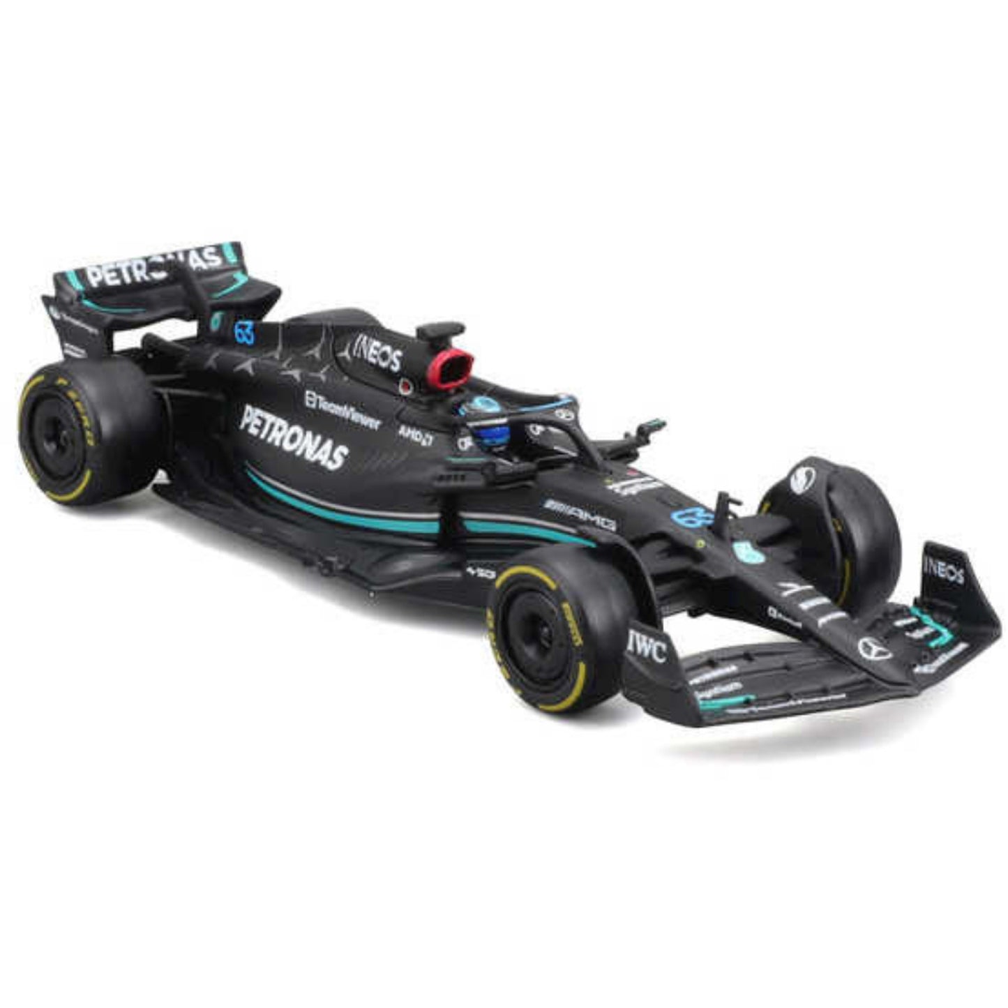 Mercedes Benz W14 George Russell (No.63 With Helmet 2023) in Black
